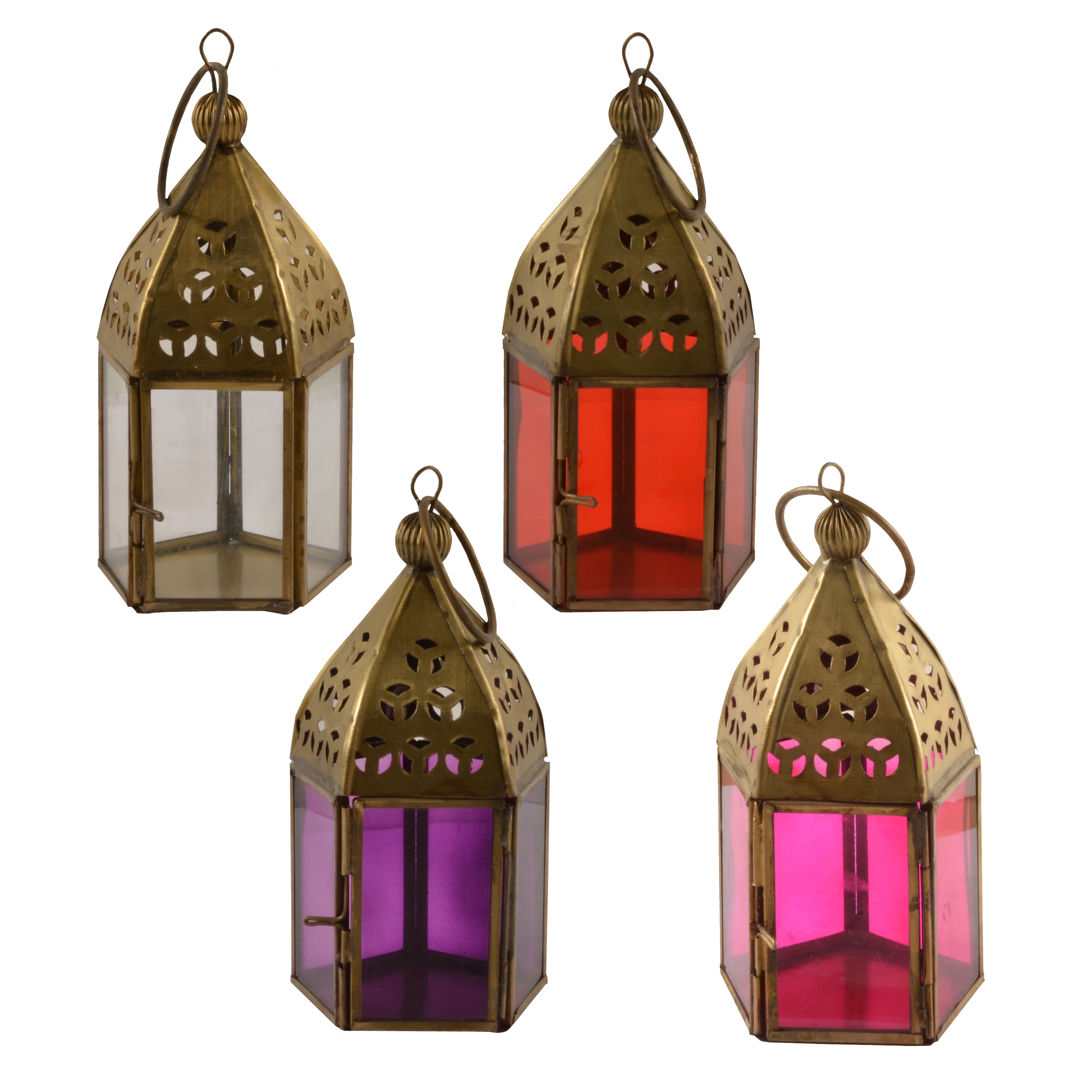 Moroccan Mini Glass Lanterns